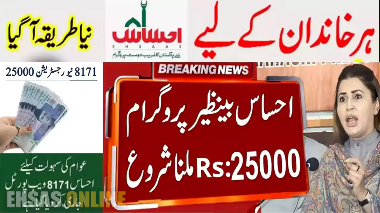 Check CNIC Number Ehsaas Program 25000 Online 2023